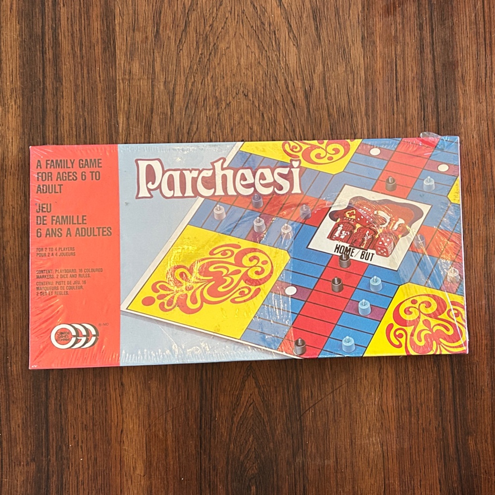 Parcheesi Board Game Original Vintage Sealed